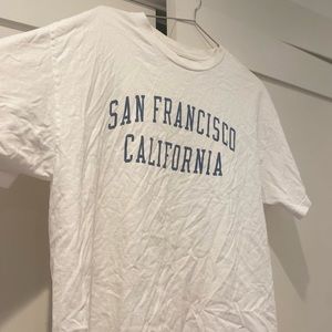 White Brandy Melville Tee Oversized